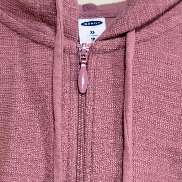 Dusty Rose Casual Zip-Up Hoodie - Picture 6 of 7